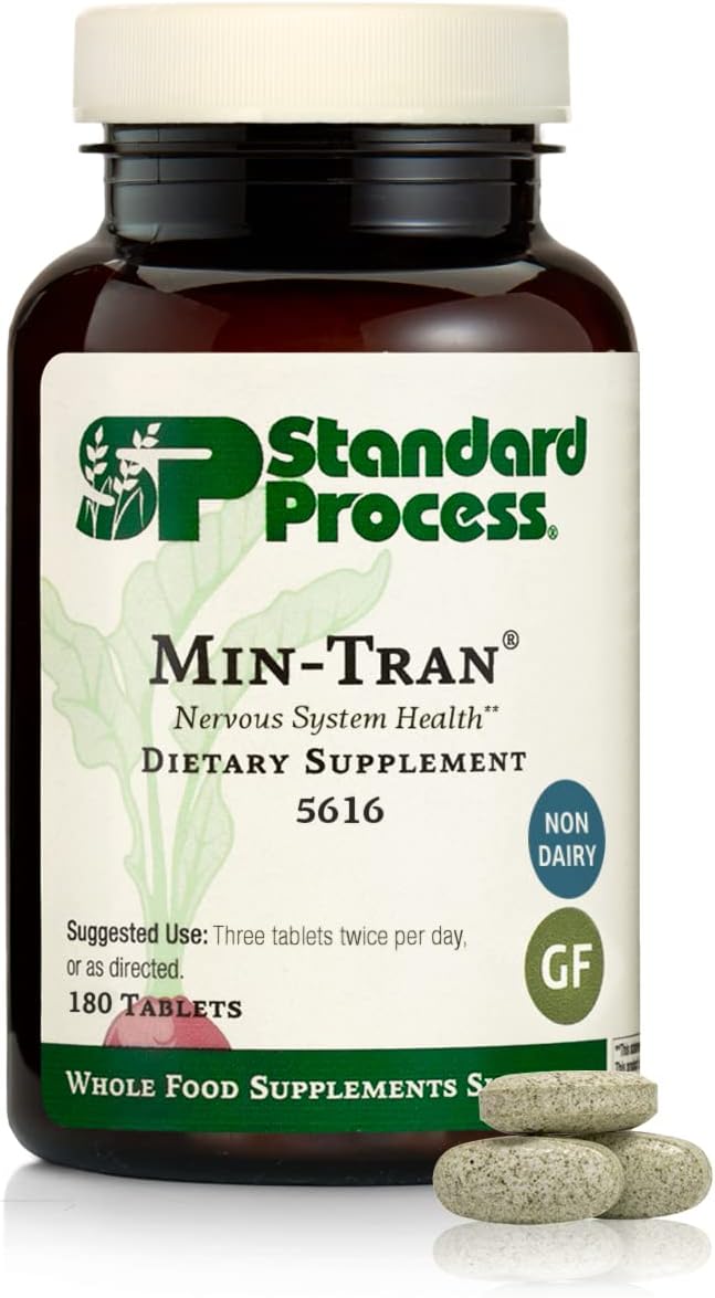 Standard Process Min-Tran, Nervous System & Sleep Support, 180 Tablets