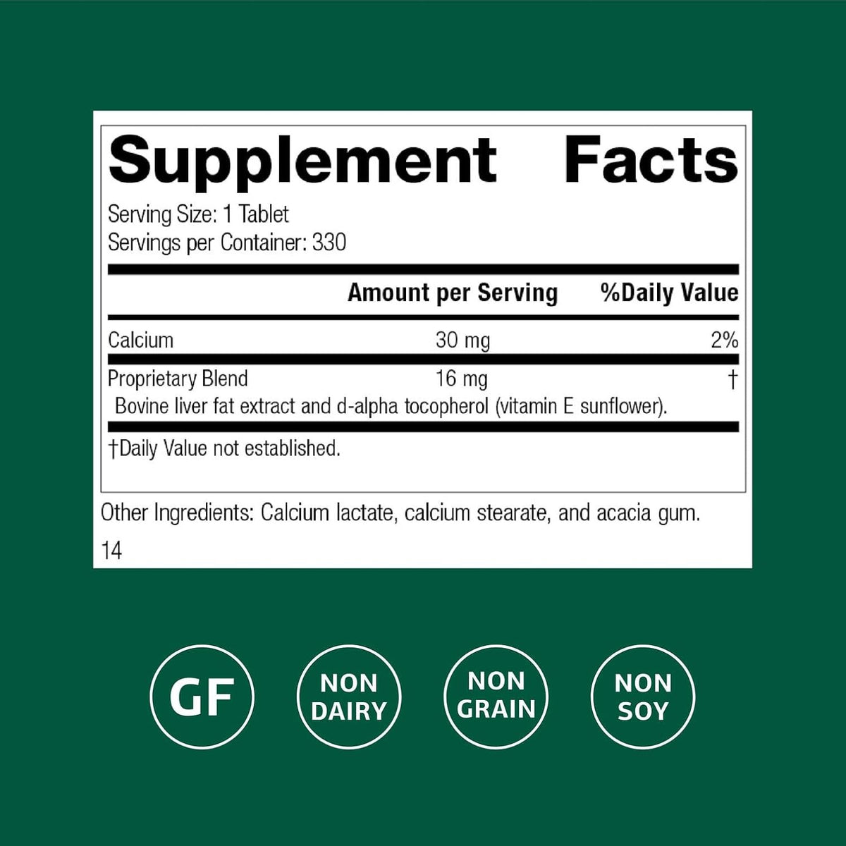 Standard Process Antronex, Liver Health Dietary Supplement, 330 Tablets