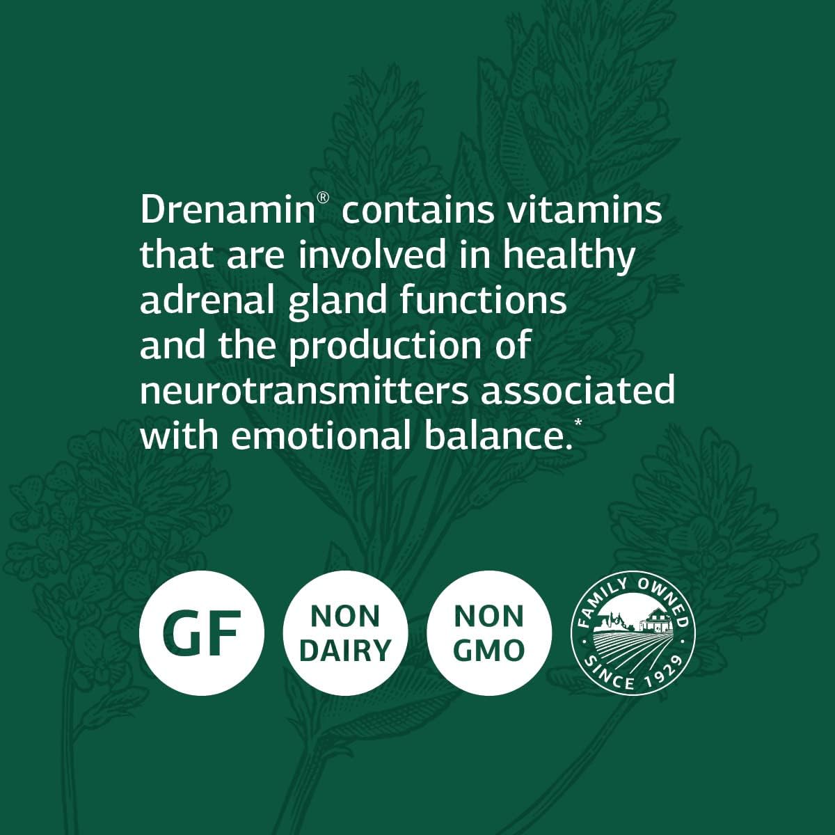 Standard Process Drenamin, Adrenal Function & Stress Response, 270 Tablets