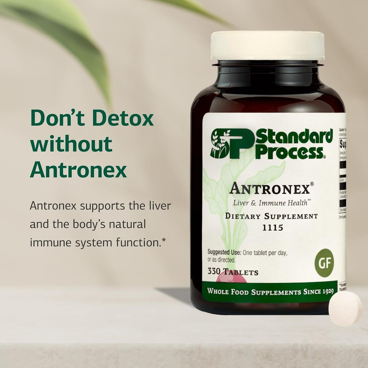Standard Process Antronex, Liver Health Dietary Supplement, 330 Tablets