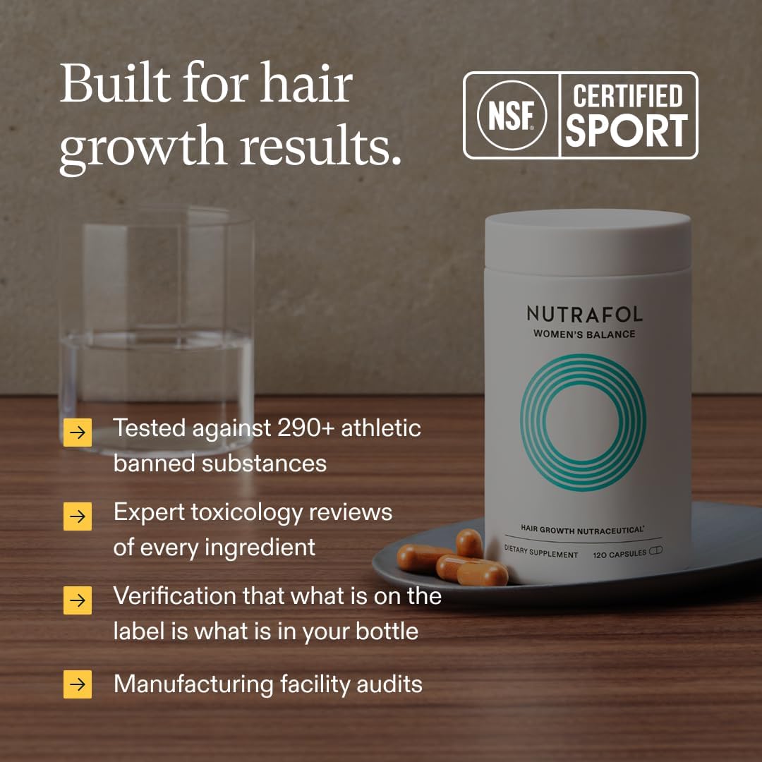 Nutrafol Women's Balance Hair Growth Supplements, Age 45+, 2-Month Bundle