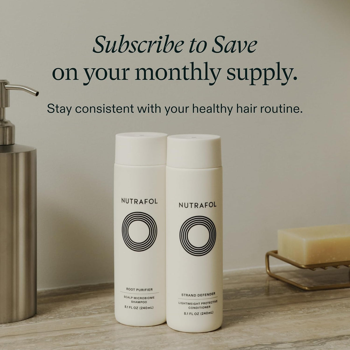 Nutrafol Conditioner, Physician-formulated for Thinning Hair, Moisturizing, Strengthening and Color Safe, Lightweight Protection