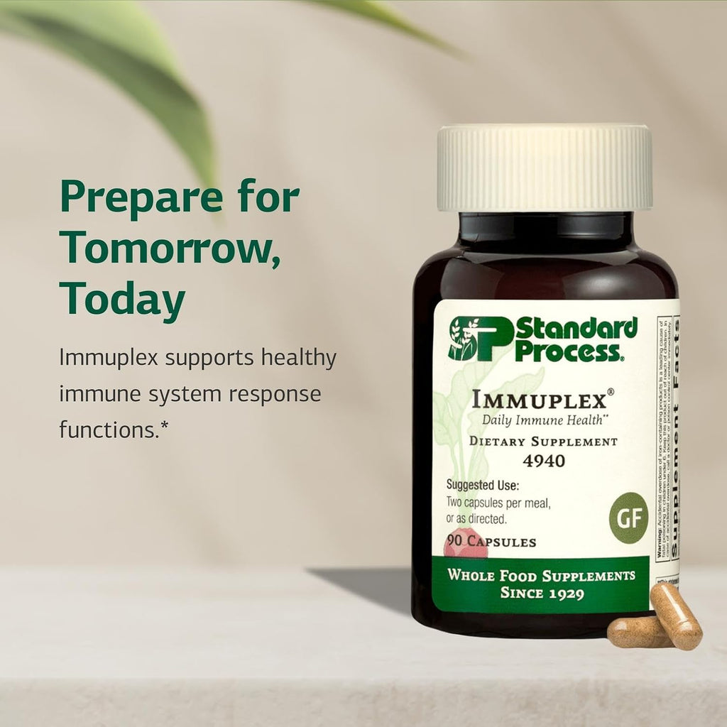 Standard Process Immuplex, Daily Immune Support Supplement, 90 Capsules