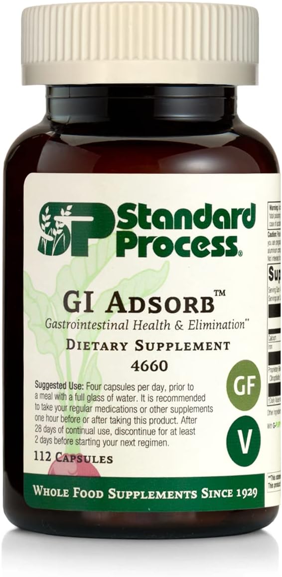 Standard Process GI Adsorb, for GI & Elimination Support, 112 Capsules