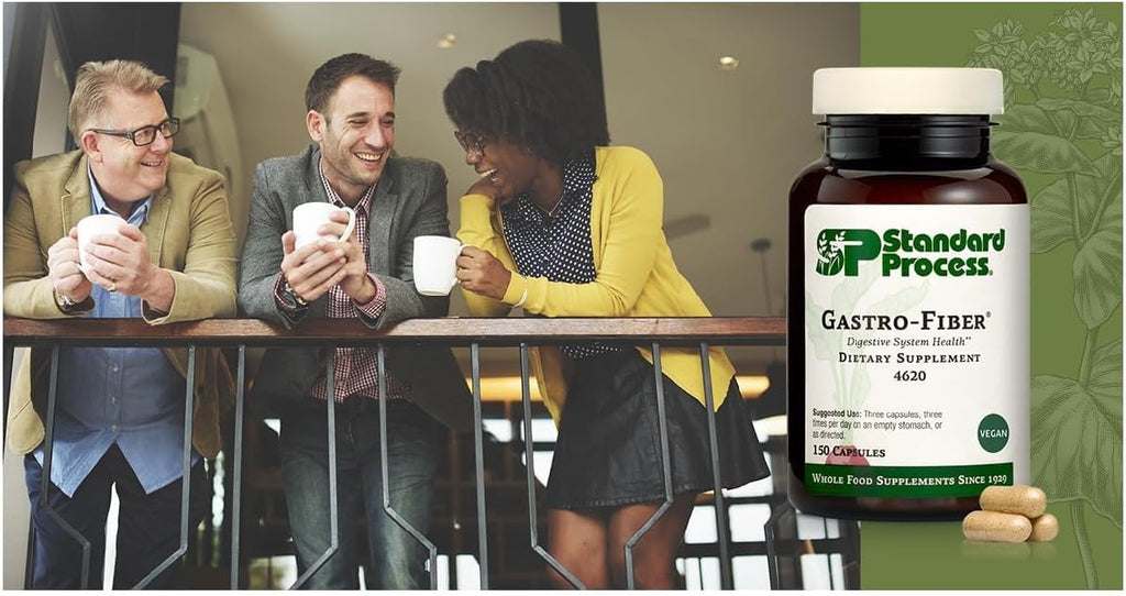 Standard Process Gastro-Fiber, Prebiotic Digestive Supplement, 150 Capsules