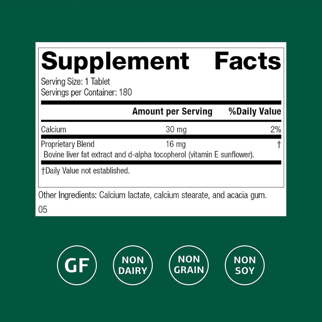 Standard Process Antronex, Liver Health Dietary Supplement, 180 Tablets