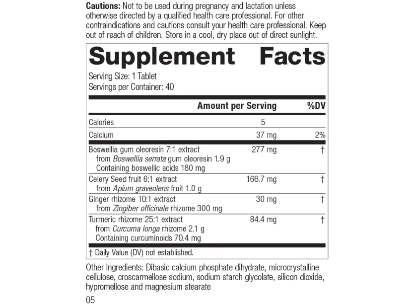 Standard Process Boswellia Complex – 120 Tablets