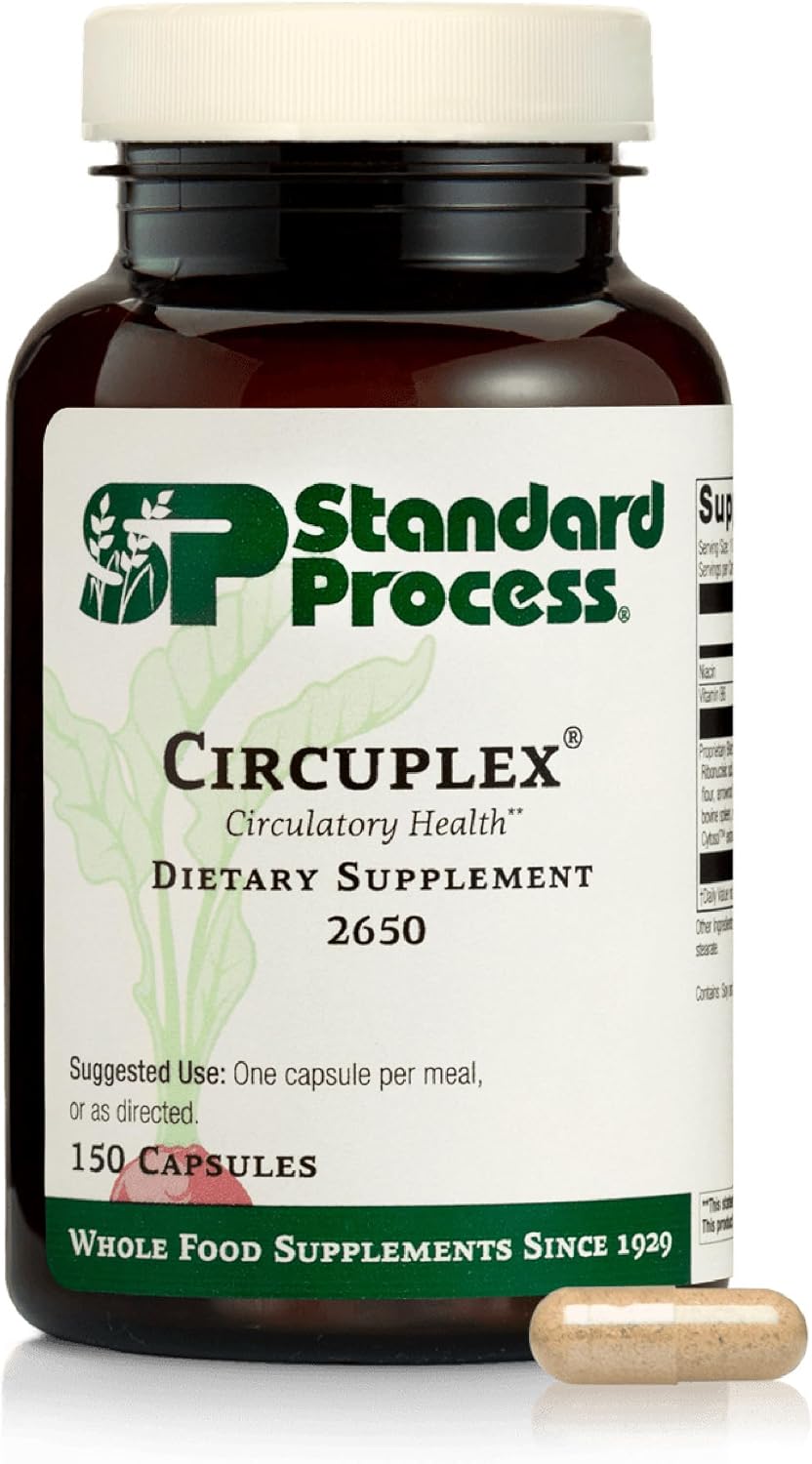 Standard Process Circuplex, Vascular &amp; Nervous System Support, 150 Capsules