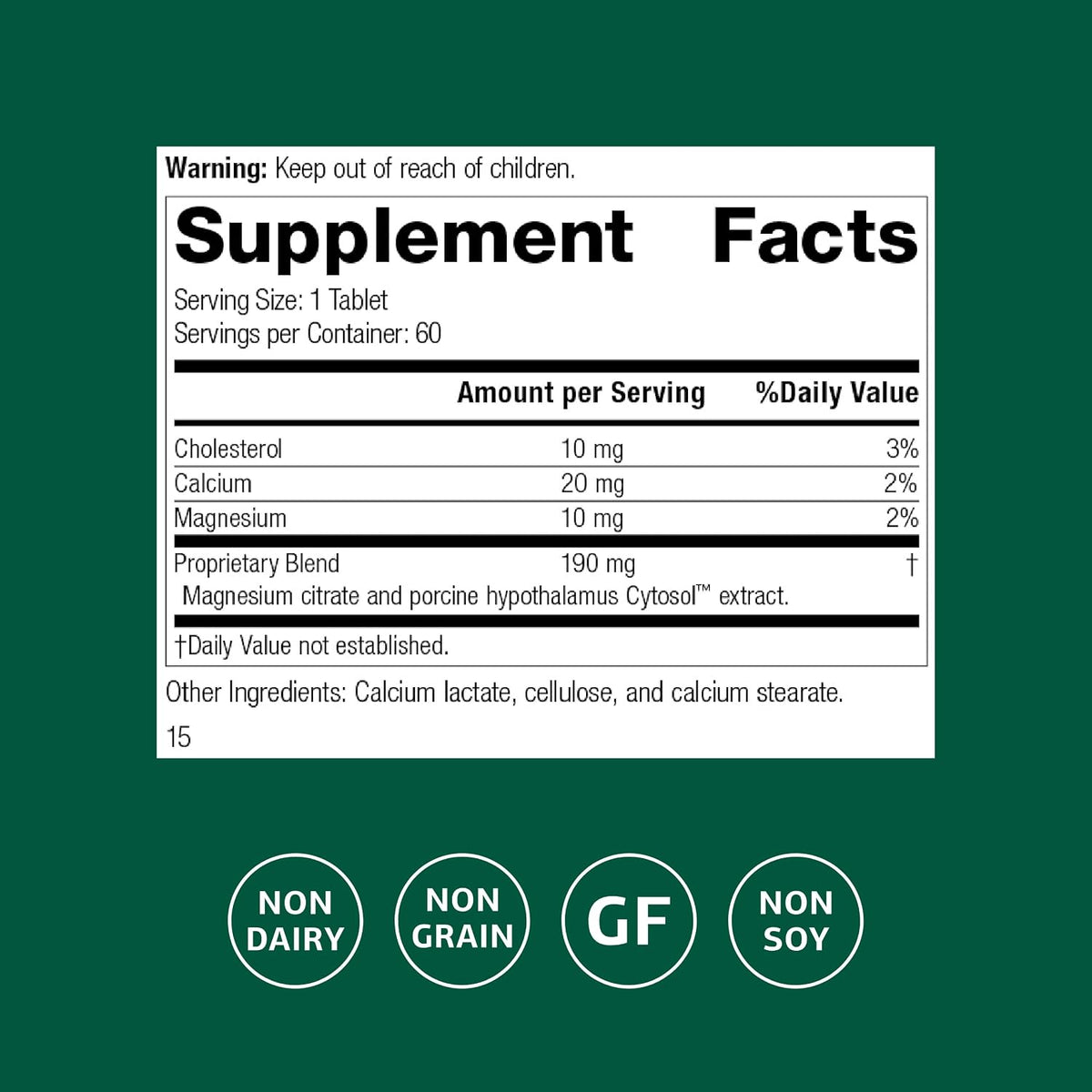 Standard Process Hypothalmex, 60 Tablets