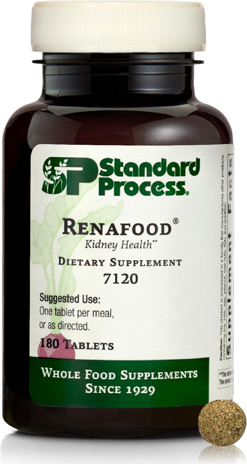 Standard Process Renafood, Kidney Function Support Supplement, 180 Tablets