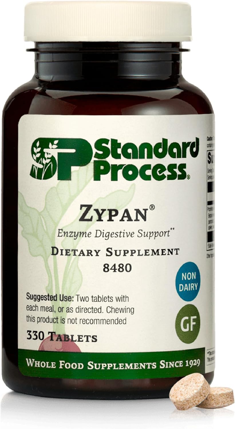 Standard Process Zypan, Digestive Health Enzyme Supplement, 330 Tablets