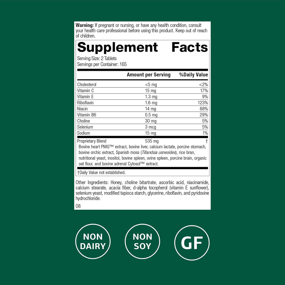 Standard Process Cardio-Plus GF, Heart Health & Circulation, 330 Tablets