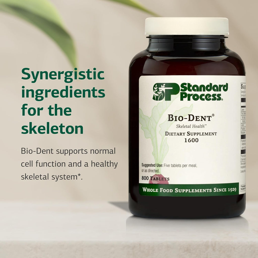 Standard Process Bio-Dent Skeletal Health Supplement, 800 Tablets