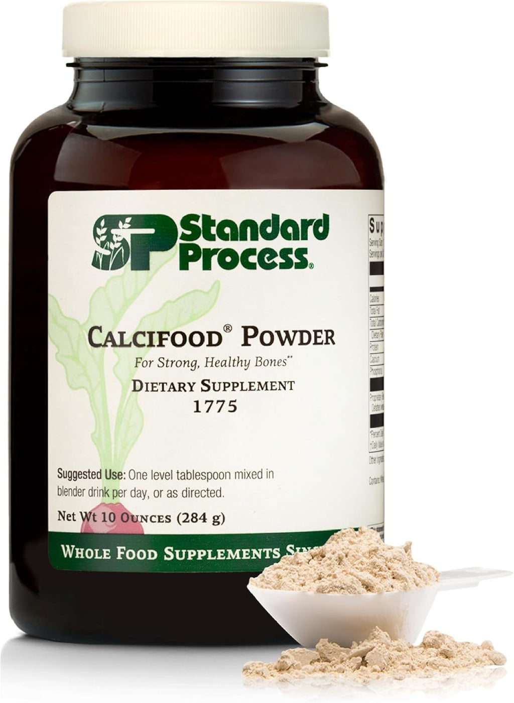 Standard Process Calcifood Powder - Calcium Powder for Bone Strength & Support - Exercise Support Supplement - Support for Bone Health - 10 oz (284 g)