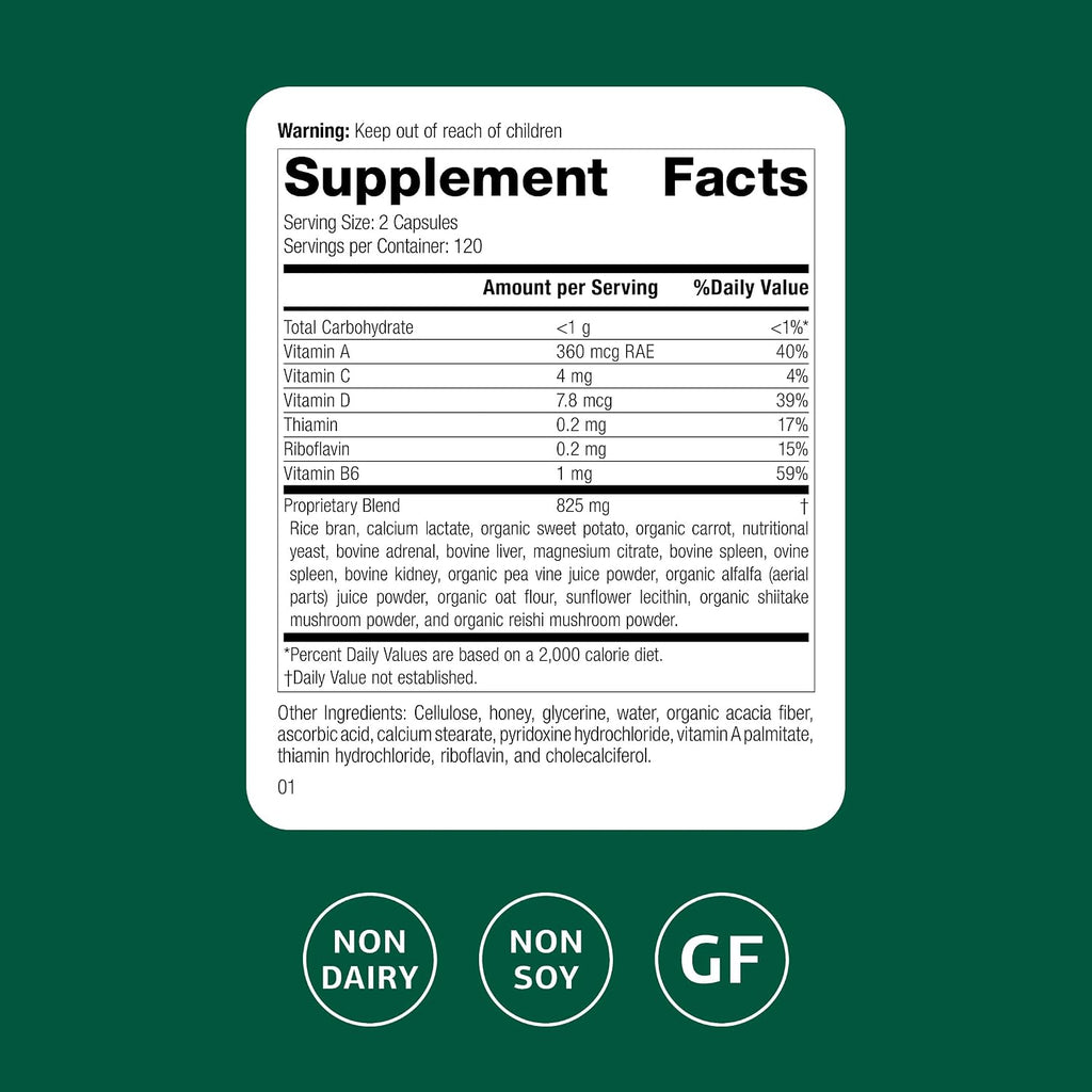 Standard Process Catalyn Gluten Free, 240ct Capsules, 120 Servings