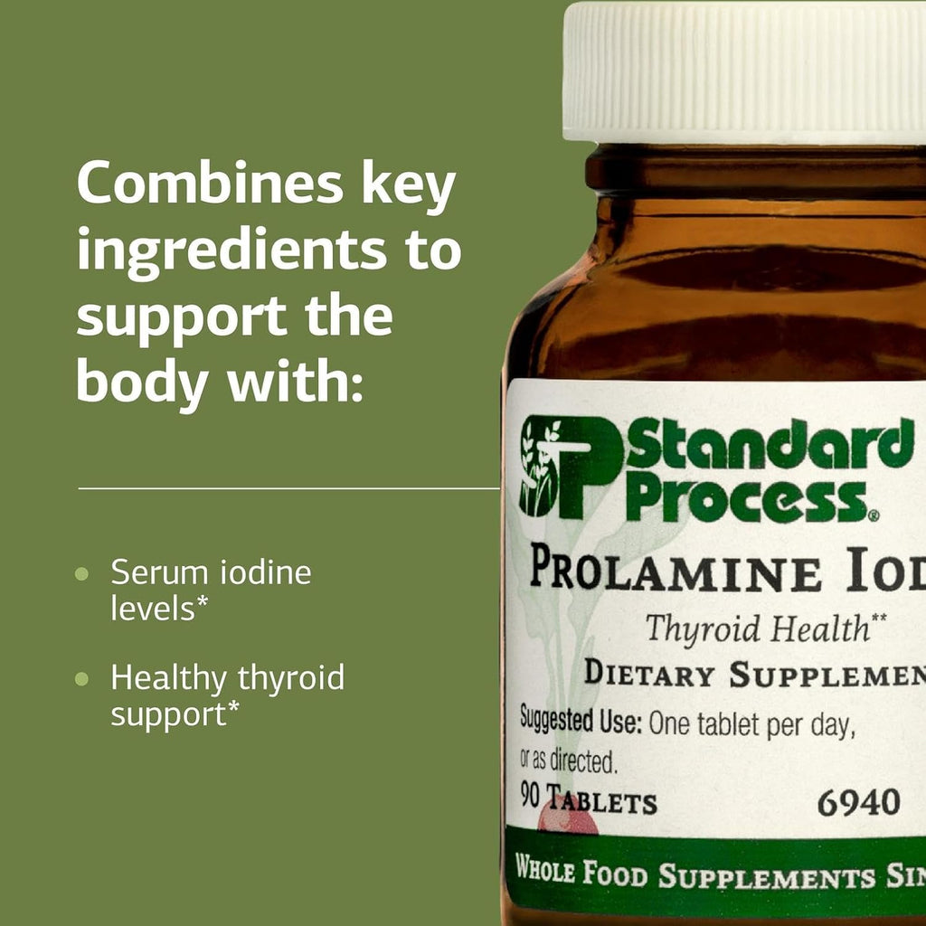 Standard Process Prolamine Iodine, Thyroid & Endocrine Support, 90 Tablets
