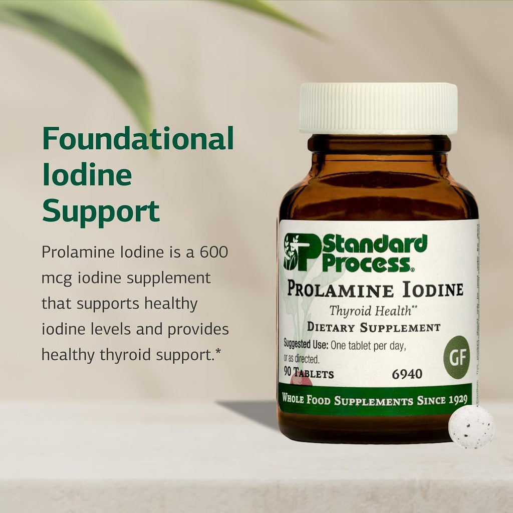 Standard Process Prolamine Iodine, Thyroid & Endocrine Support, 90 Tablets