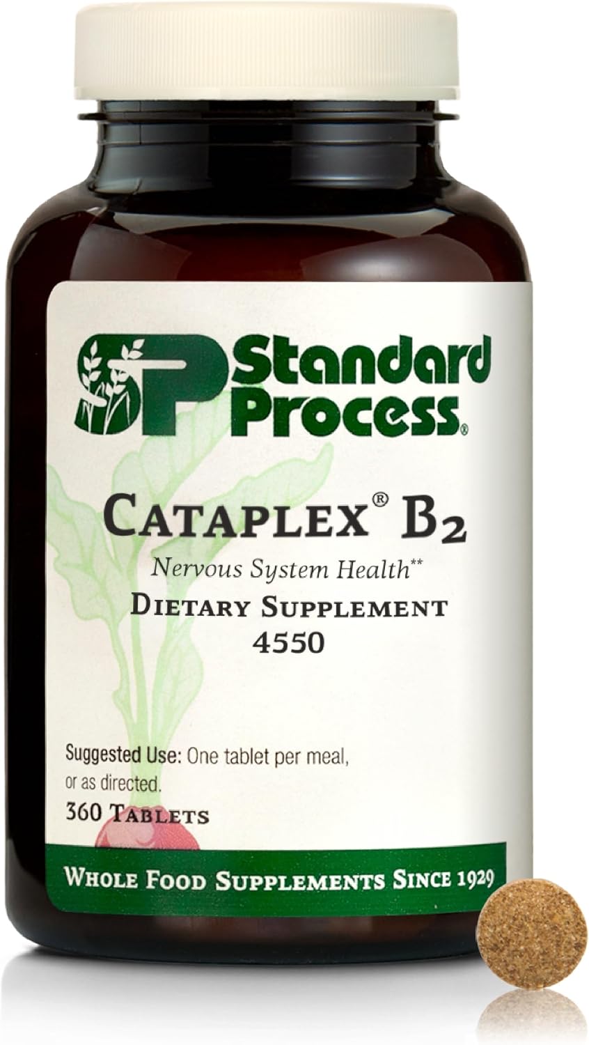 Standard Process Cataplex B2, Nervous System & Brain Health, 360 Tablets