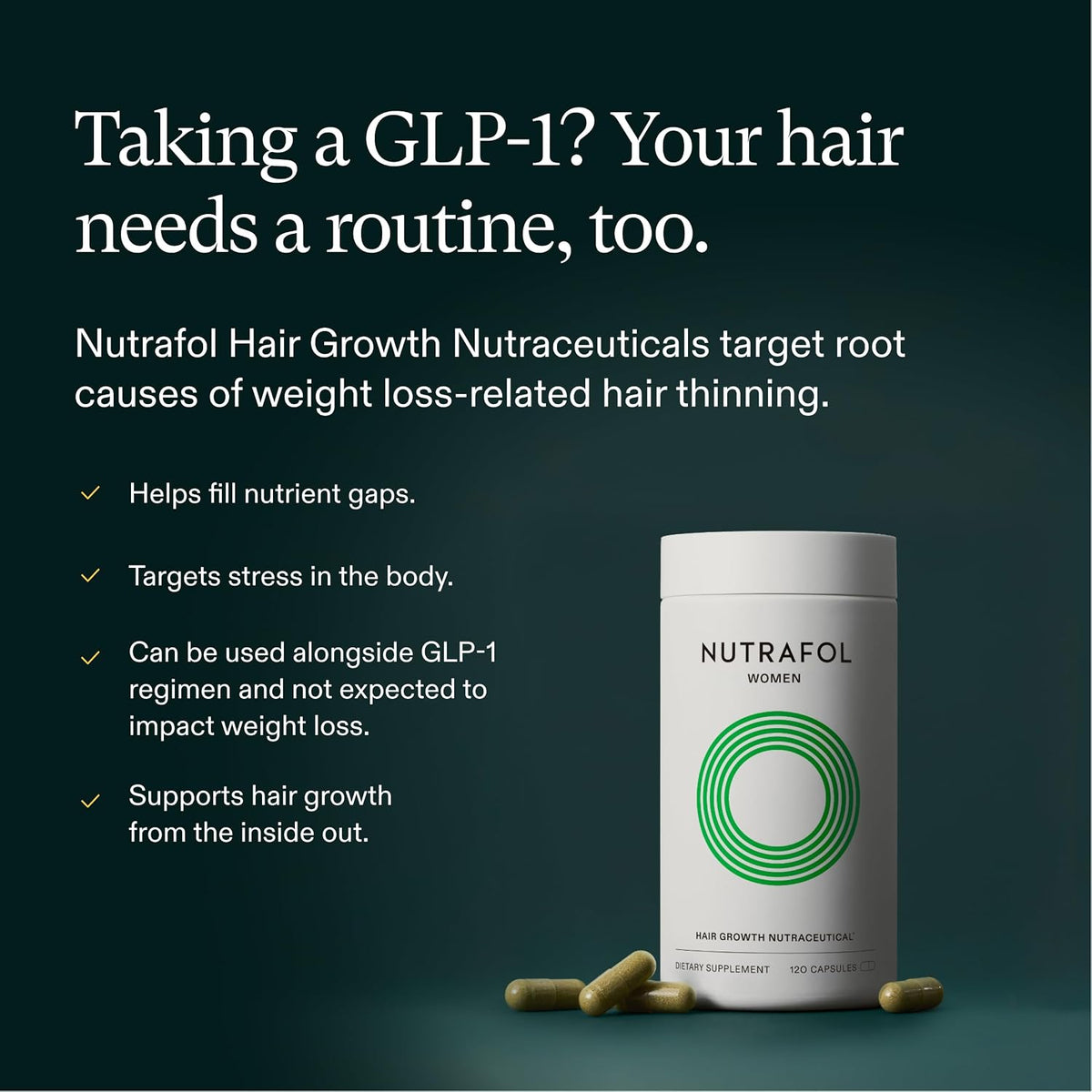 Nutrafol Women Hair Growth Supplements, Ages 18-44, 2-Month Bundle