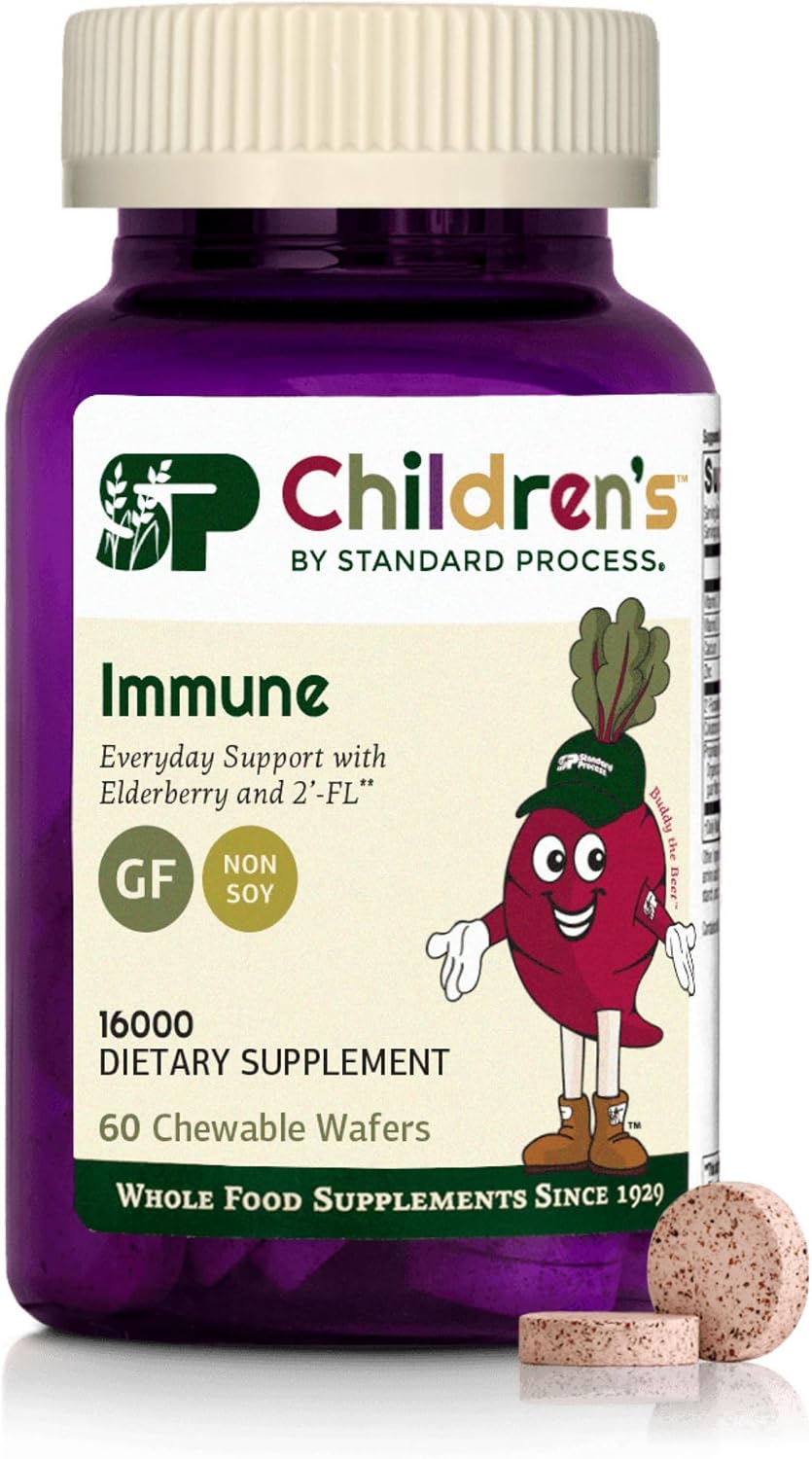 Standard Process Children's Immune, Immune Support Supplement, 60 Wafers