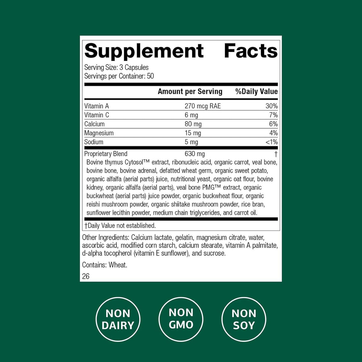 Standard Process Congaplex, Immune & Thymus Support, 150 Capsules