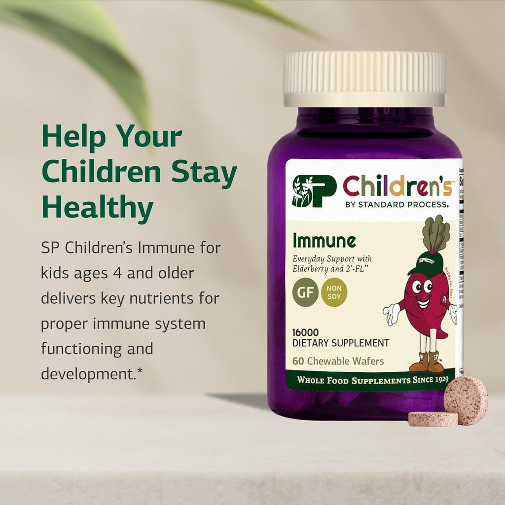 Standard Process Children's Immune, Immune Support Supplement, 60 Wafers