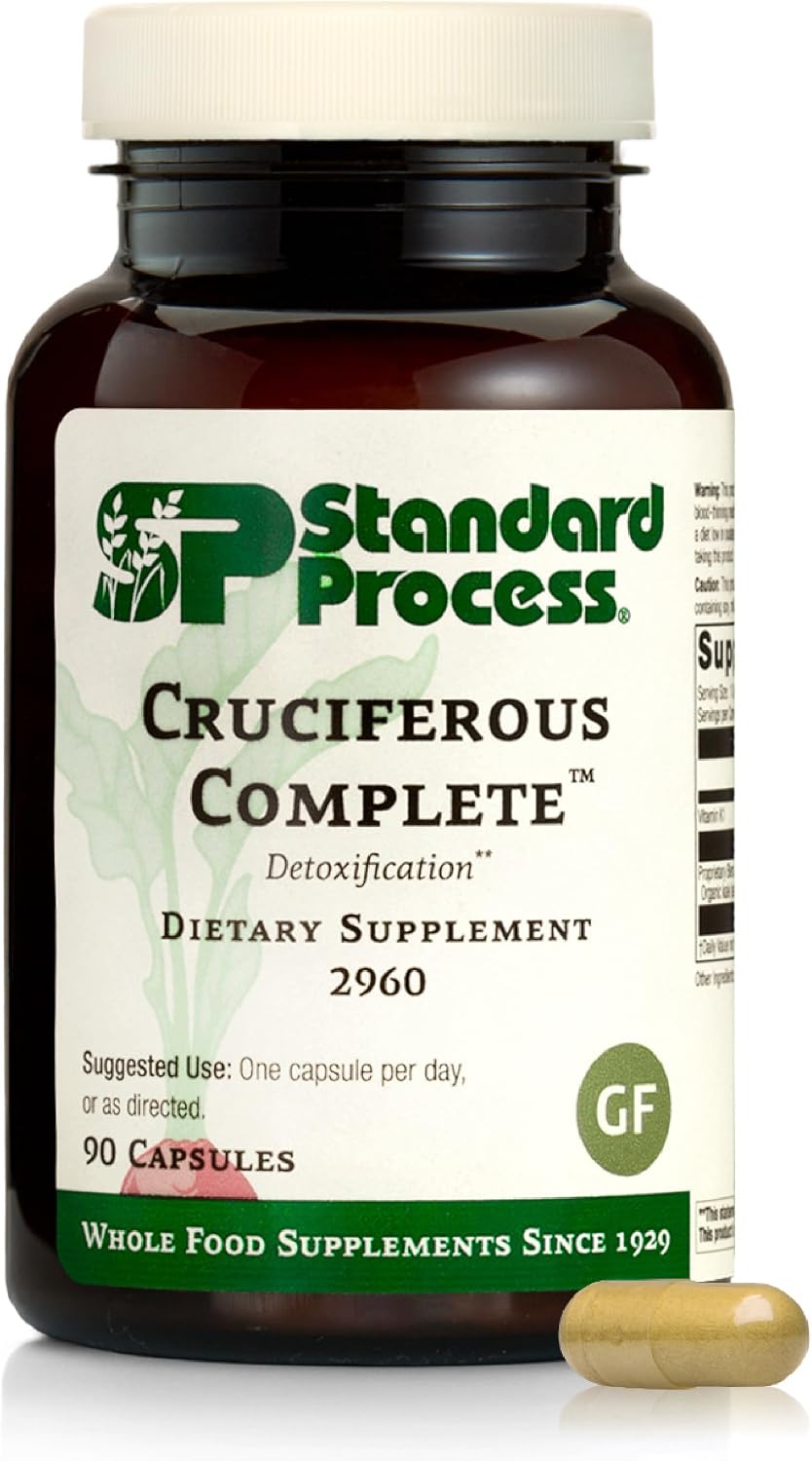 Standard Process Cruciferous Complete, Detox & Liver Support, 90 Capsules