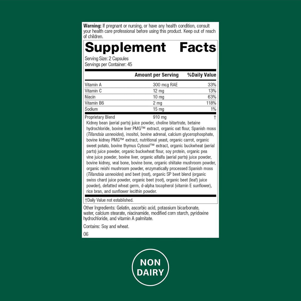 Standard Process Albaplex, Kidney & Liver Supplement, 90 Capsules