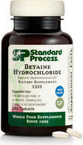 Standard Process Betaine Hydrochloride GI pH Support, 180 Tablets