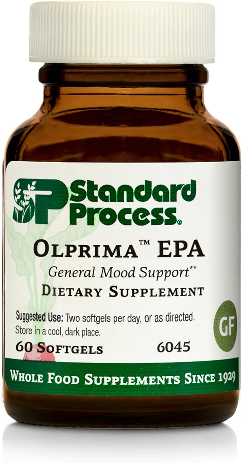 Standard Process Olprima EPA, Omega-3 EPA Balance Support, 60 softgels