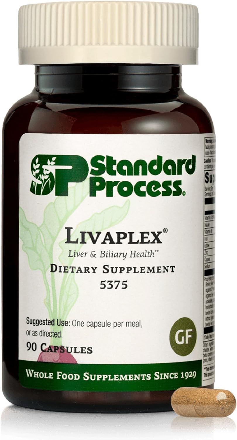Standard Process Livaplex, Bowel, Digestion & Liver Support, 90 Capsules