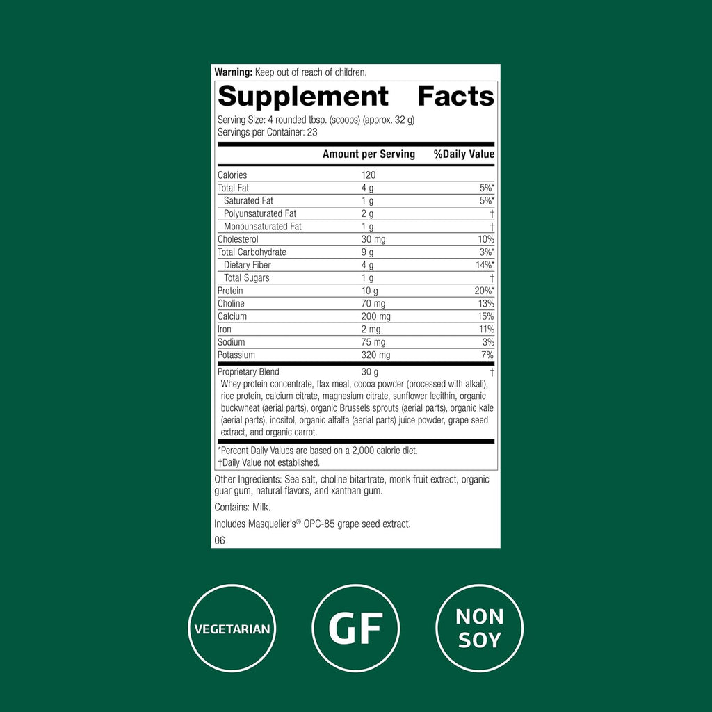 Standard Process SP Complete, Muscle & Immune, Chocolate, 30 Servings