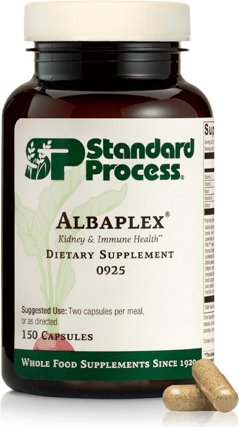 Standard Process Albaplex, Kidney & Liver Supplement, 150 Capsules