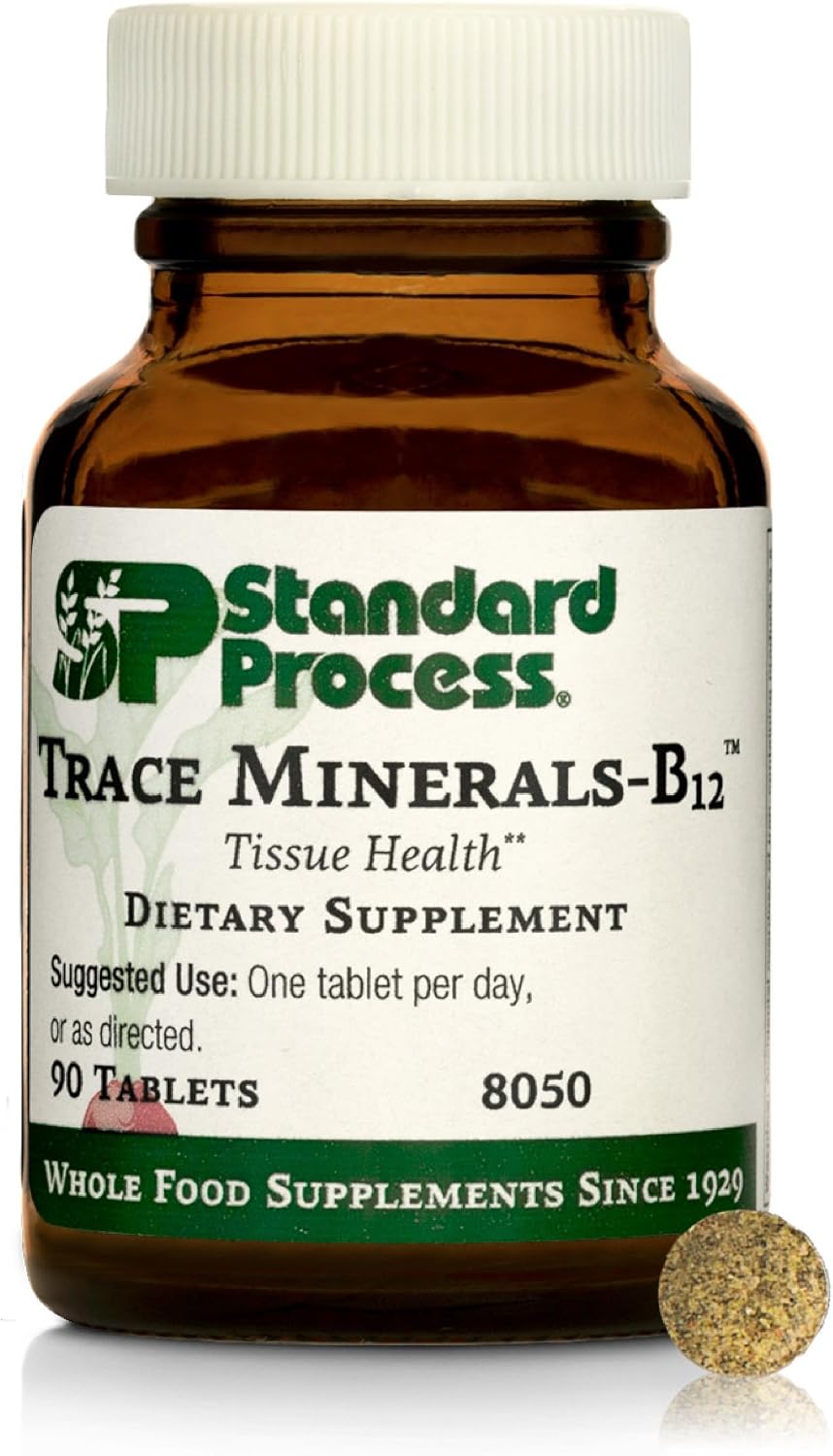 Standard Process Trace Minerals-B12, Thyroid & Cell Function, 90 Tablets
