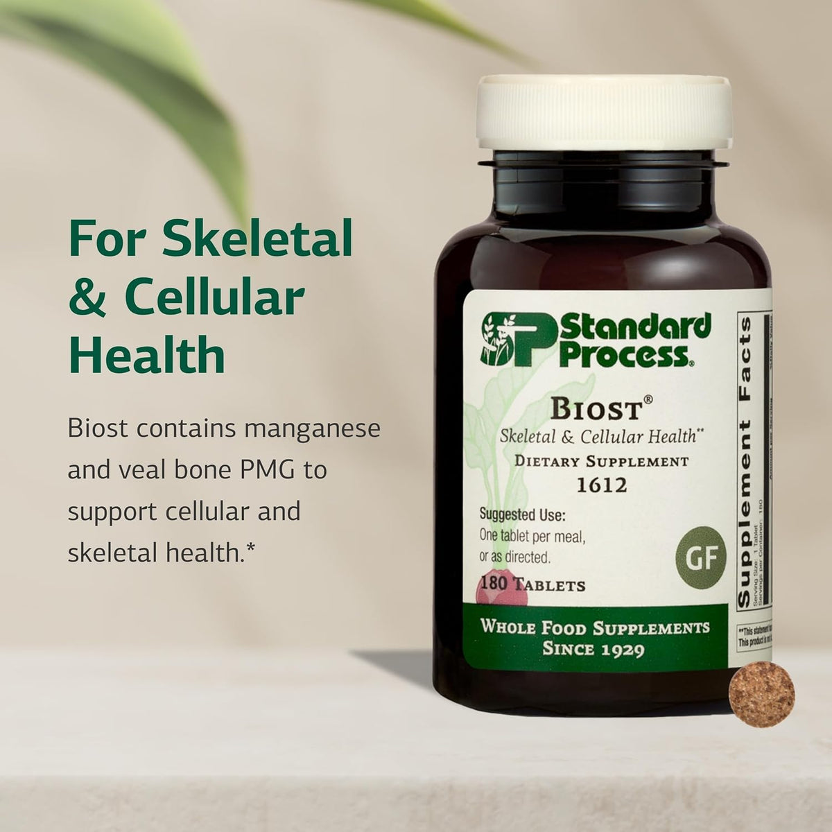 Standard Process Biost, Skeletal & Cellular Supplement, 180 Tablets