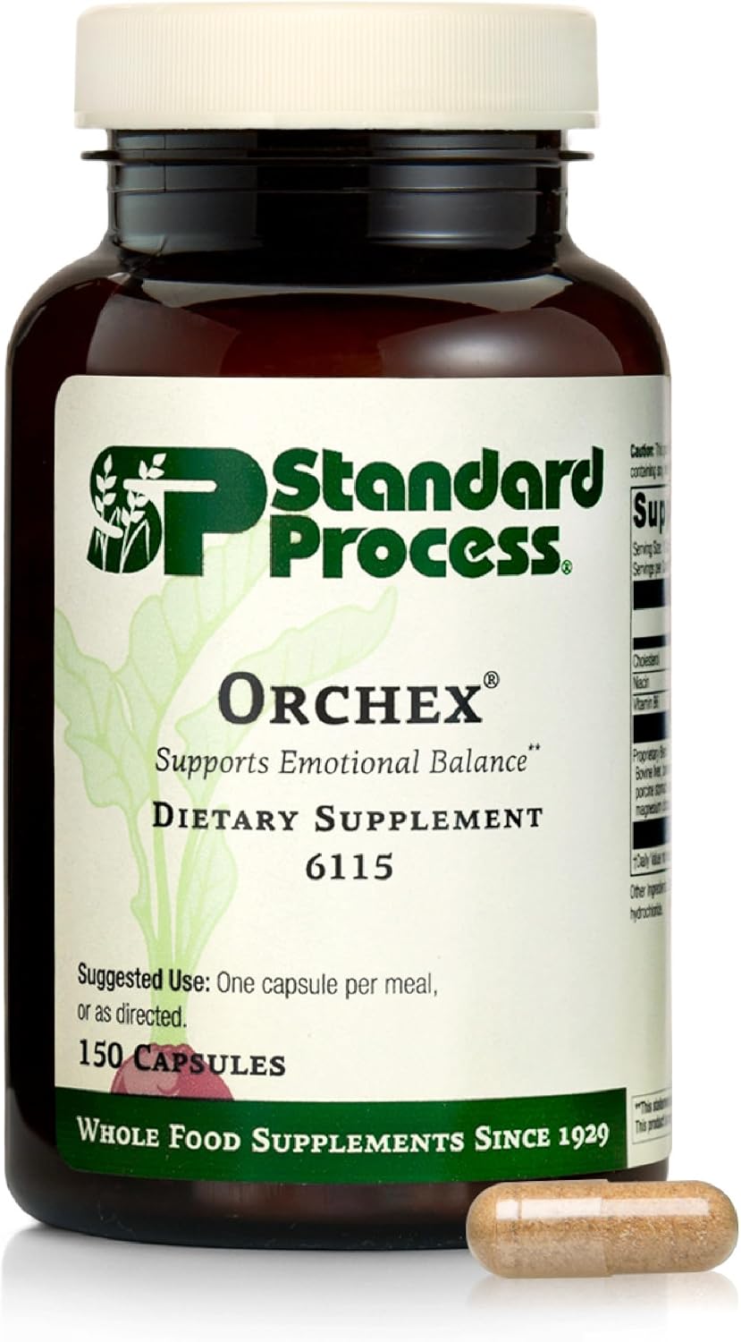 Standard Process Orchex, Emotional Balance Supplement, 150 Capsules
