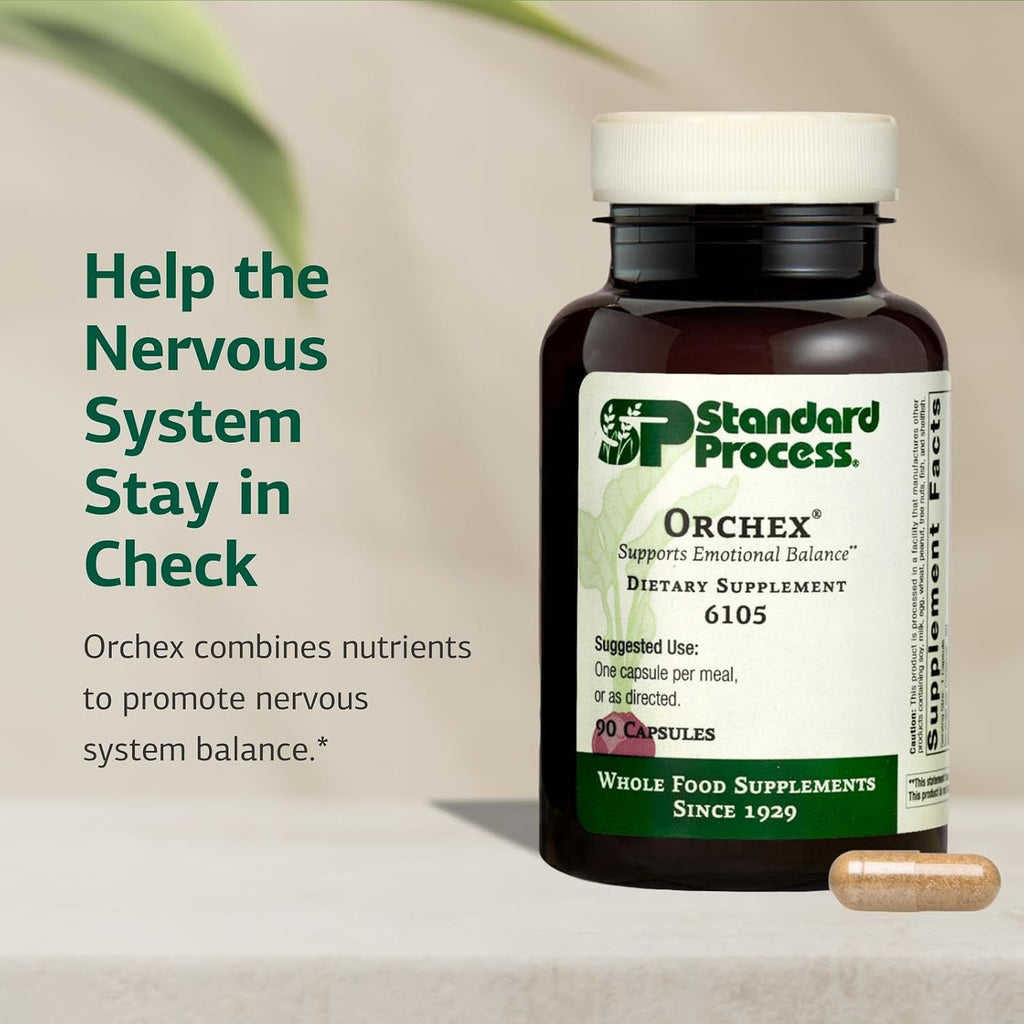 Standard Process Orchex, Emotional Balance Supplement, 90 Capsules