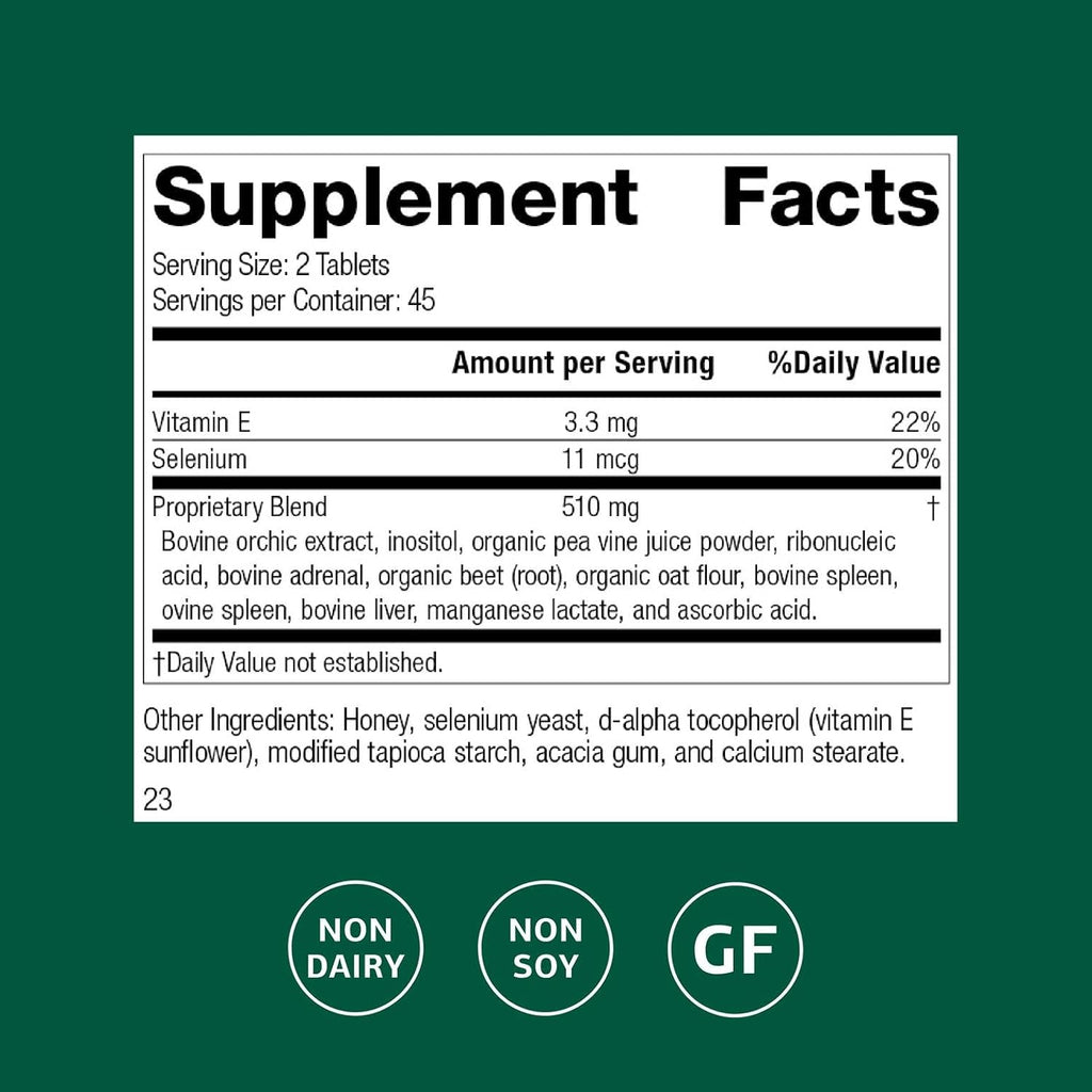 Standard Process Cataplex E, Thyroid & Endocrine Support, 90 Tablets