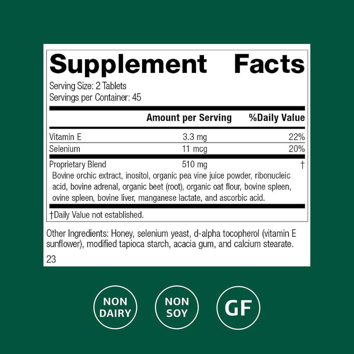 Standard Process Cataplex E, Thyroid & Endocrine Support, 90 Tablets
