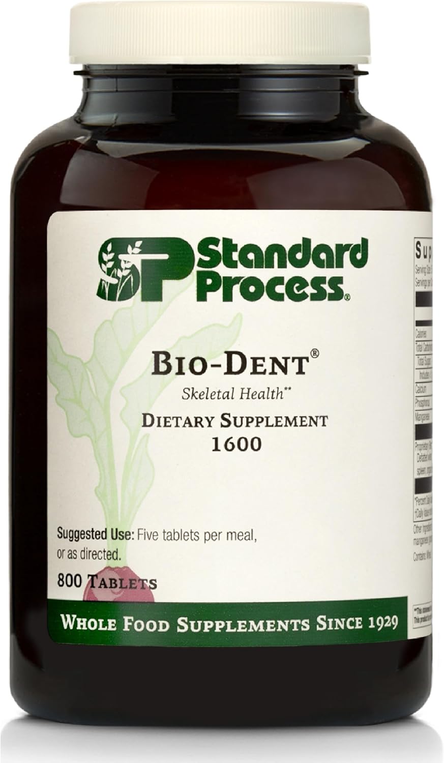 Standard Process Bio-Dent Skeletal Health Supplement, 800 Tablets