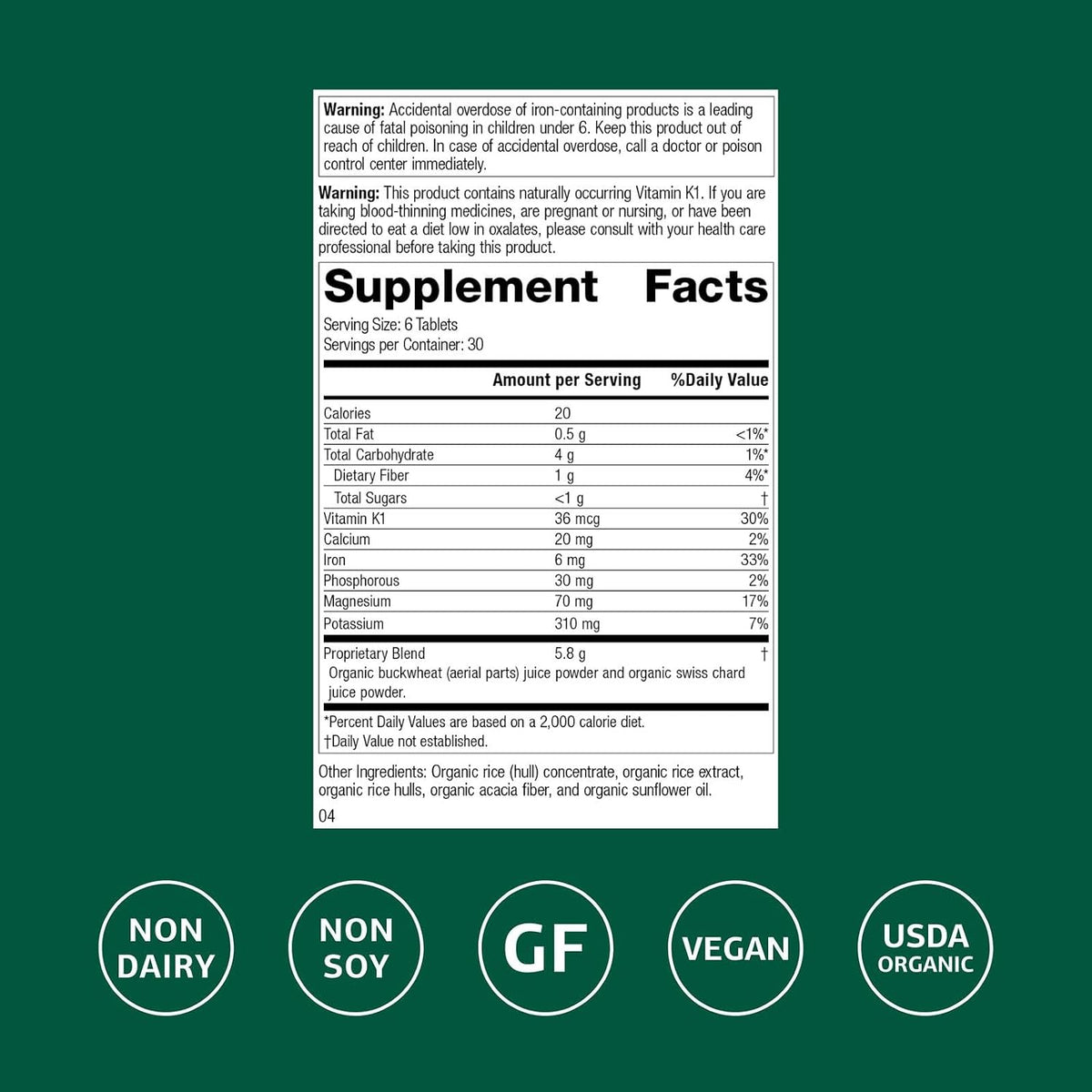 Standard Process E-Z Mg, Magnesium Sleep Health Support, 180 Tablets