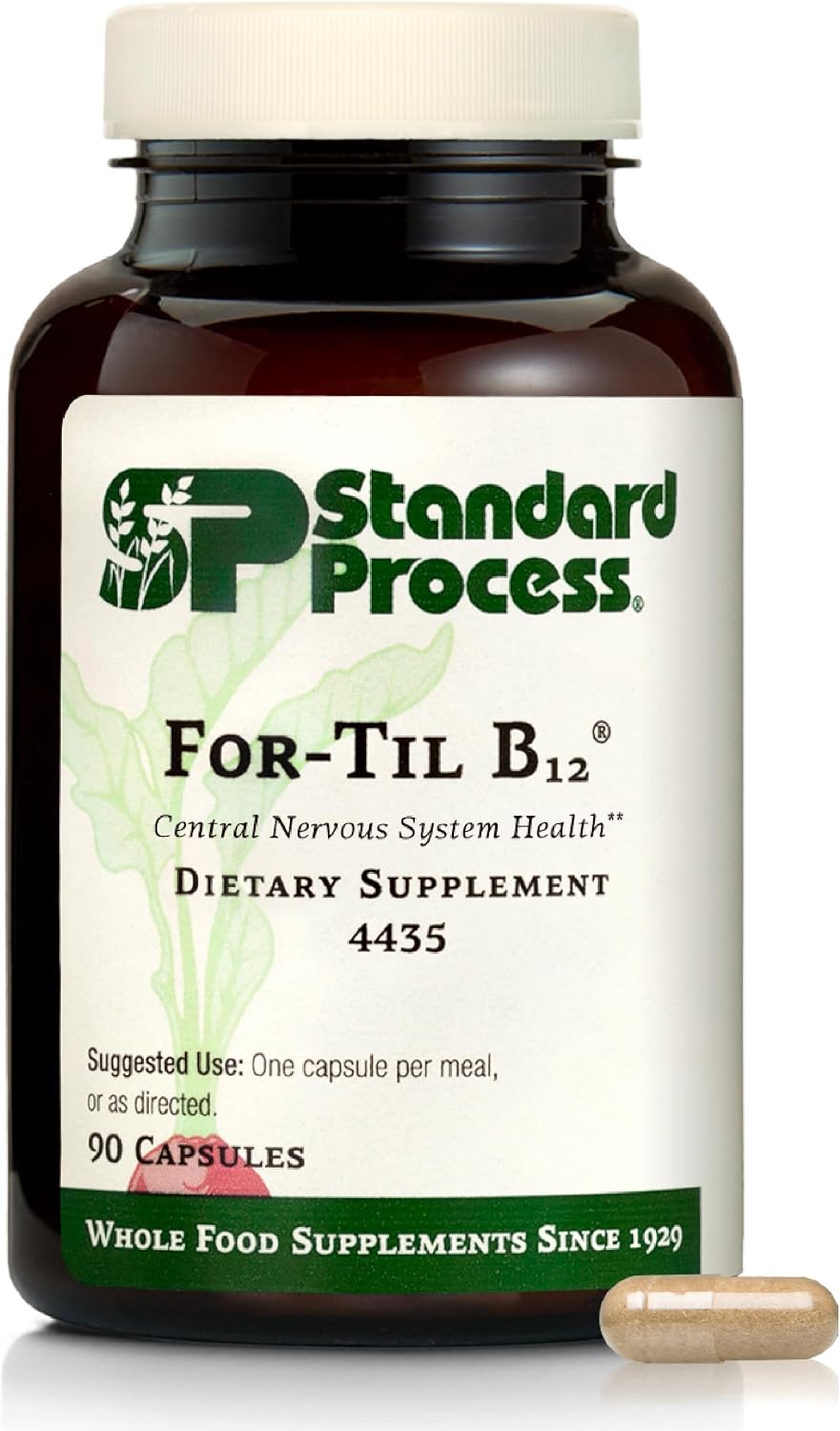Standard Process for-Til B12, Vitamin B12 Supplement, 90 Capsules