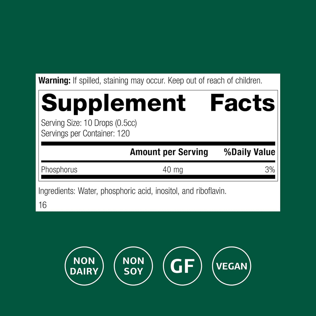 Standard Process Phosfood Liquid, Phosphorus Supplement, 60 mL (2 fl oz)