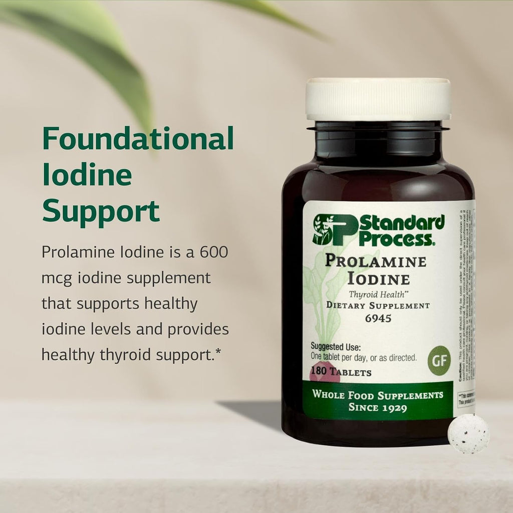 Standard Process Prolamine Iodine, Thyroid & Endocrine Support, 180 Tablets