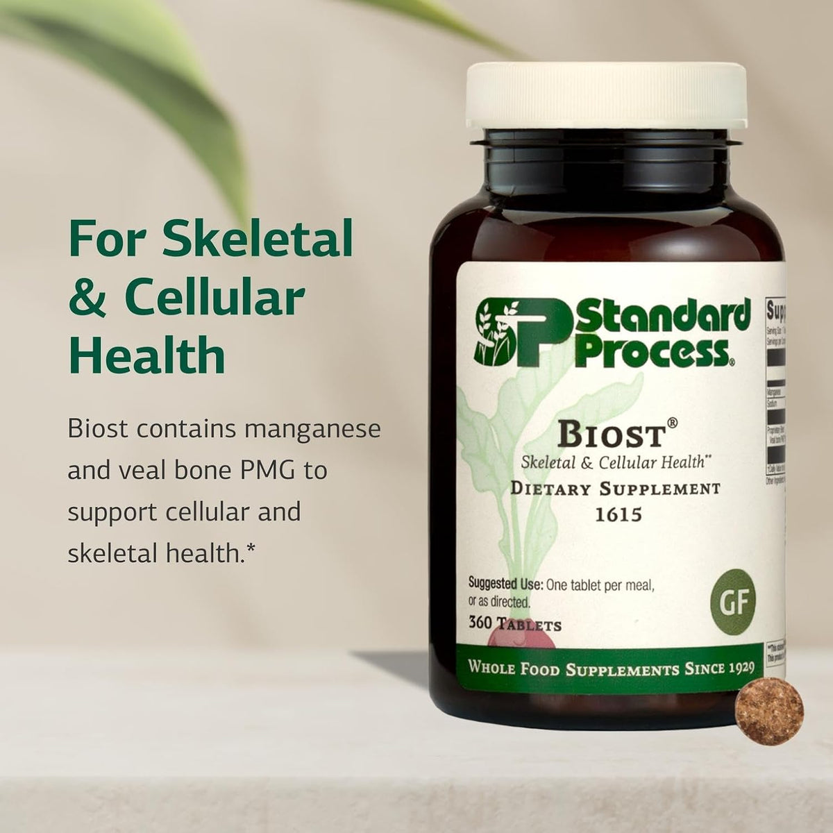 Standard Process Biost, Skeletal & Cellular Supplement, 360 Tablets