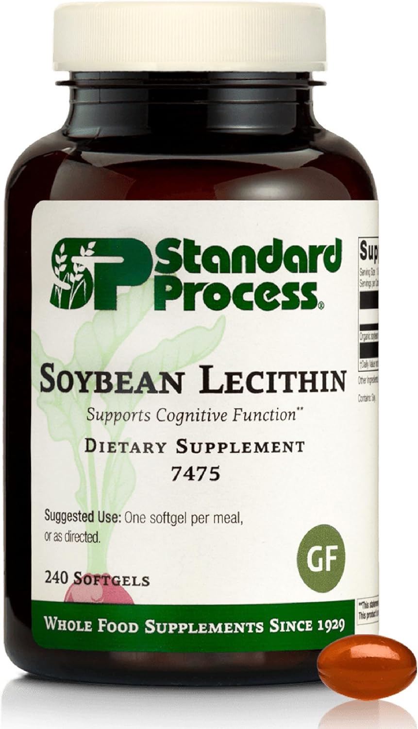 Standard Process Soybean Lecithin, Essential Fatty Acids, 240 Softgels