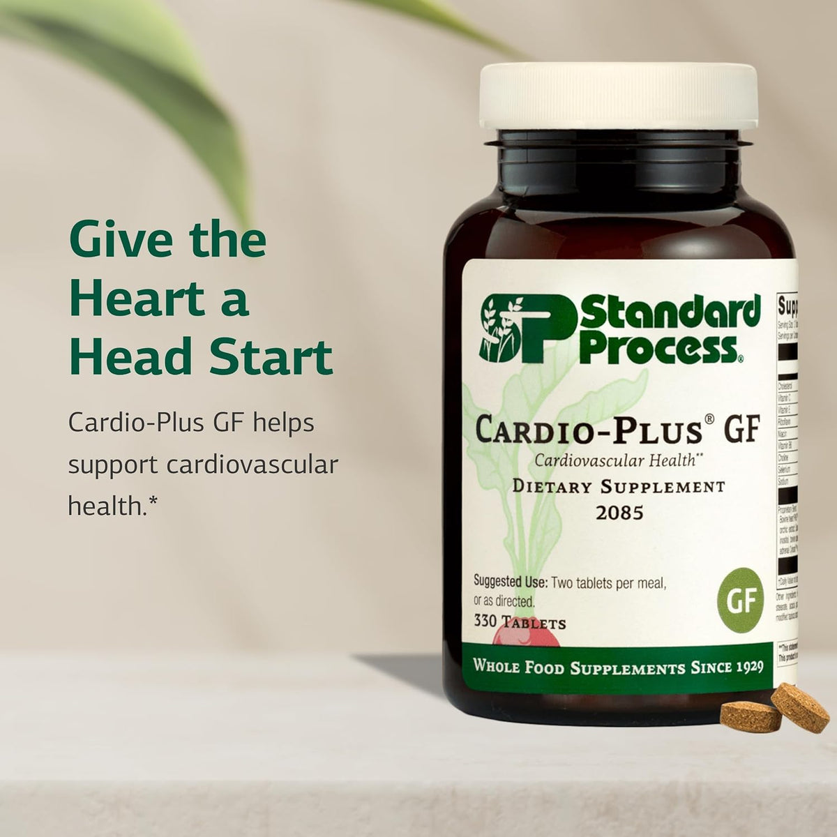 Standard Process Cardio-Plus GF, Heart Health & Circulation, 330 Tablets
