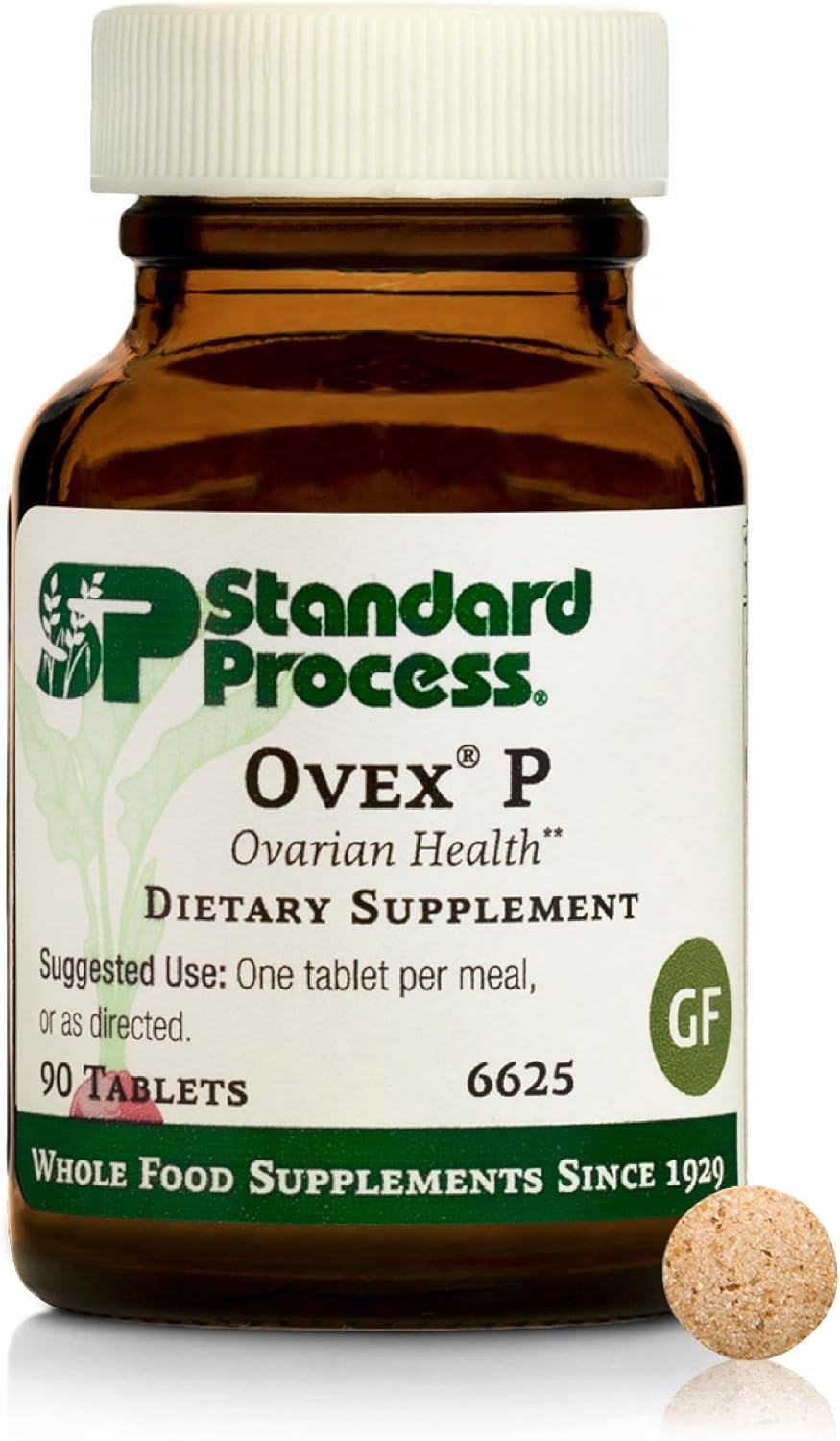 Standard Process Ovex P, Whole Food-Based Health Support, 90 Tablets
