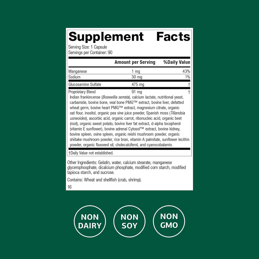 Standard Process Glucosamine Synergy, Connective Tissue, 90 Capsules