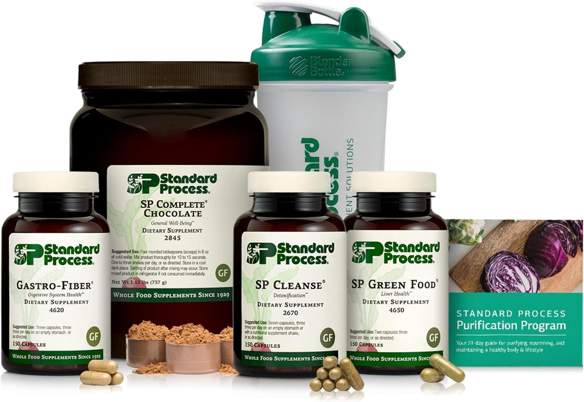 Standard Process Purification Kit with SP Complete Fiber, 21-Day, Chocolate